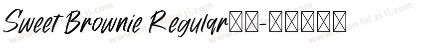 Sweet Brownie Regular字体字体转换